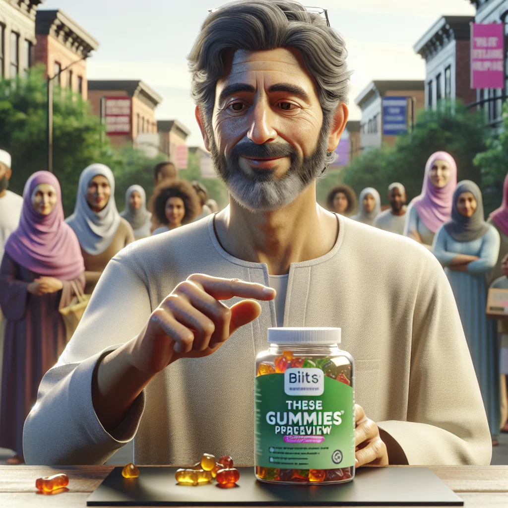 Bits gummies review showcasing a calm and happy experience.