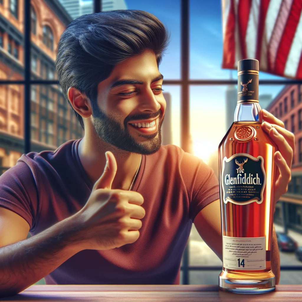 Glenfiddich 14 review showcasing its bourbon barrel aging.